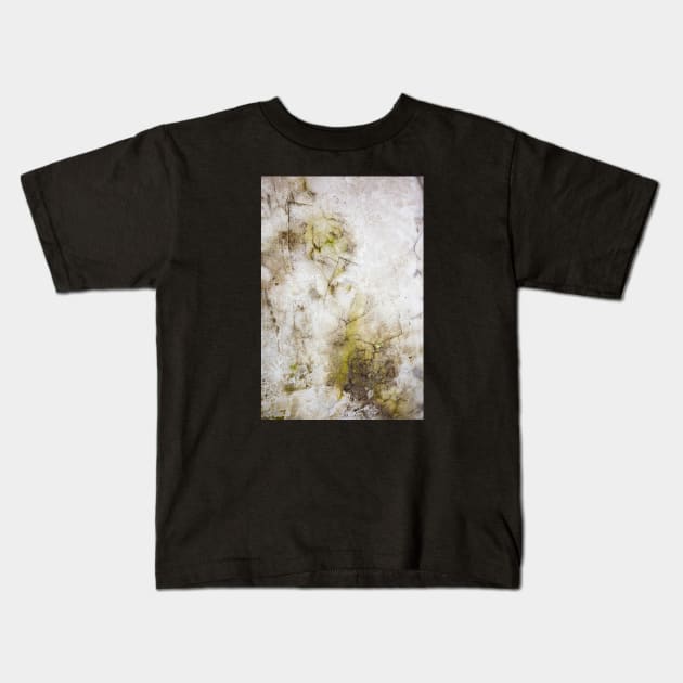 Moss on concrete texture Kids T-Shirt by textural